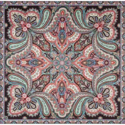 ROECKL Aesthetic Paisley 140x140  - black/red (schwarz) Sale