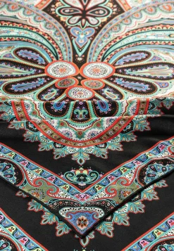 ROECKL Aesthetic Paisley 140x140  - black/red (schwarz) Sale