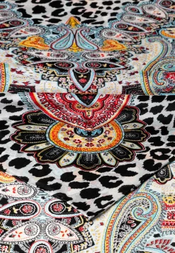 ROECKL Animal Paisley 140x140  - multi black (schwarz) Clearance