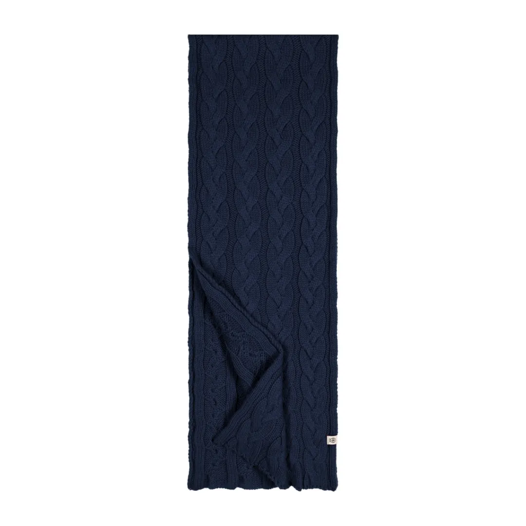 ROECKL Braided Cashmere Schal 30x180 - navy (blau) Outlet