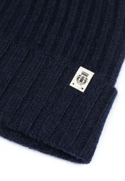 ROECKL Business Cashmere Muetze mit Umschlag - navy (blau) Outlet