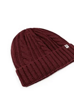 ROECKL Cabled Charm Mütze  - mulberry (rot) Hot