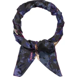 ROECKL Camouflage Flowers 130x130  - multi mulberry (rot) Clearance