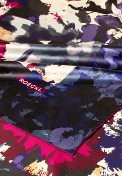 ROECKL Camouflage Flowers 130x130  - multi mulberry (rot) Clearance