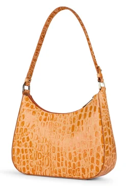 ROECKL Cleo small Croco  - safran (orange) New