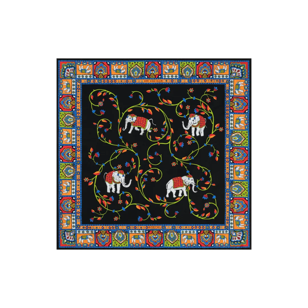 ROECKL Elephant Garden 53x53 - multi black (schwarz) Hot