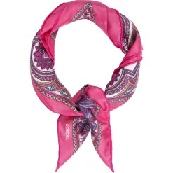 ROECKL Fine Paisley 53x53  - multi hibiscus (pink) Clearance