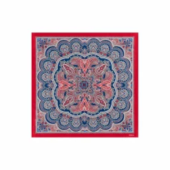 ROECKL Fine Paisley 53x53 - red/navy (rot) New
