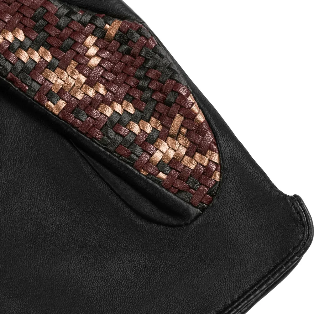 ROECKL Heringbone Jacquard Weaving - multi wine (rot) Clearance