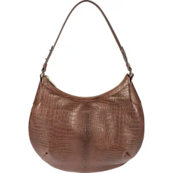 ROECKL Liberty Schultertasche medium Croco - saddlebrown (braun) Online
