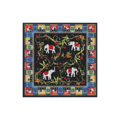 ROECKL Lucky Elephant 53x53 - multi black (schwarz) Discount