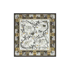 ROECKL Lucky Elephant 53x53 - white/black (weiss) New