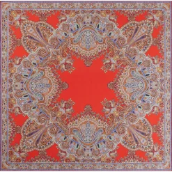 ROECKL Mirror Paisley 90x90  - tangeringe/red (orange) Best