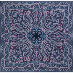 ROECKL Navona Paisley 140x140 - iceblue/navy (blau) Outlet