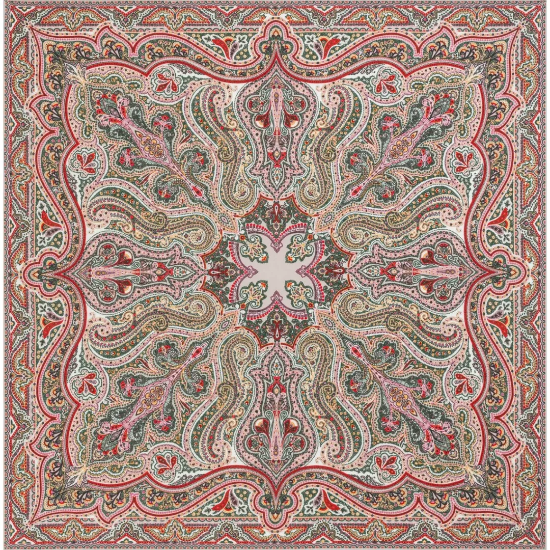 ROECKL Navona Paisley 140x140 - multi forest (grün) Online