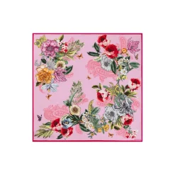 ROECKL Paisley & Flowers 53x53 - multi rose (rosa) New