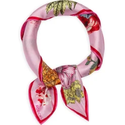 ROECKL Paisley & Flowers 53x53  - multi rose (rosa) New