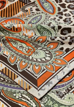 ROECKL Patchwork Leo 100x100  - multi honey (rot) Clearance