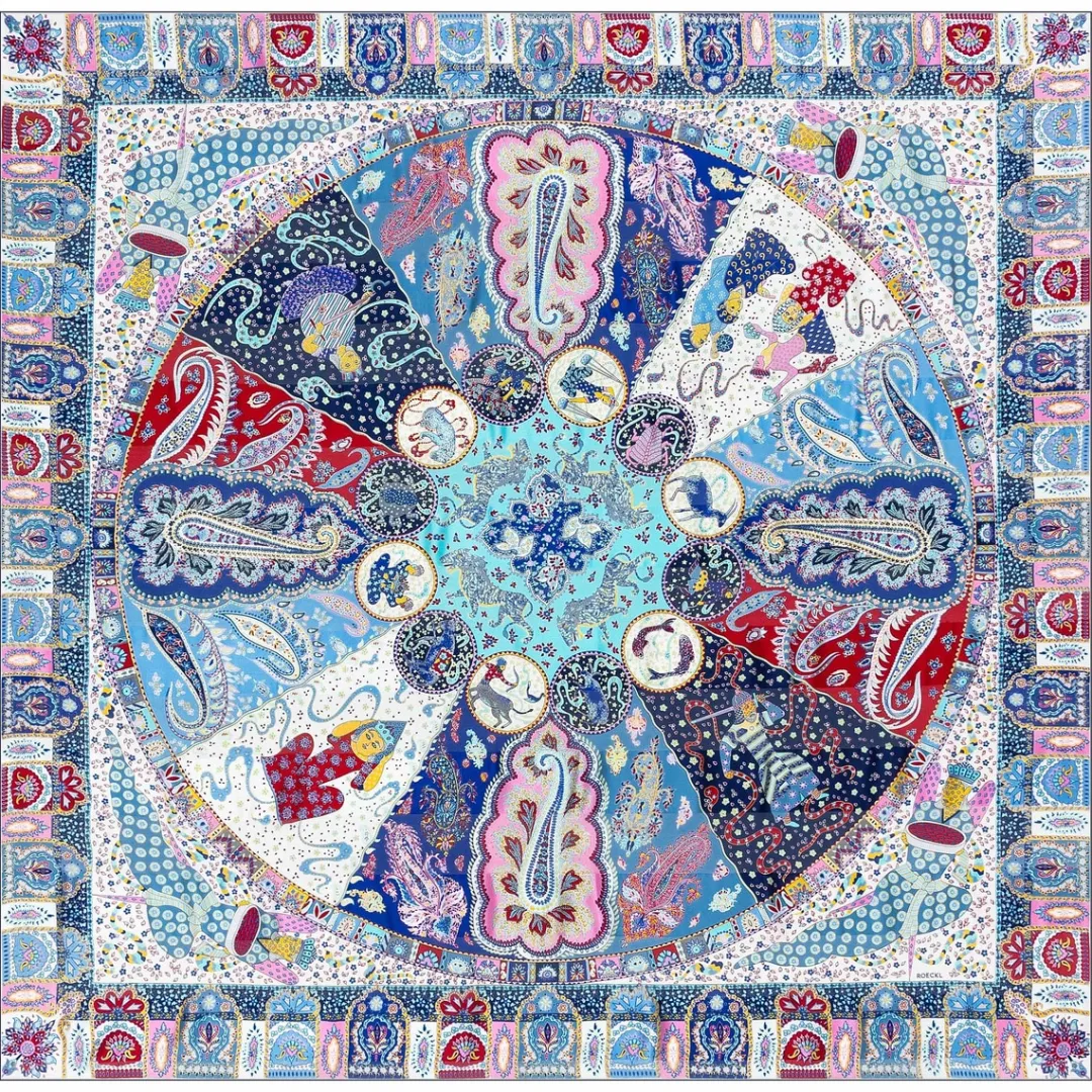 ROECKL Persisches Horoskop 140x140 - multi blue (blau) Clearance