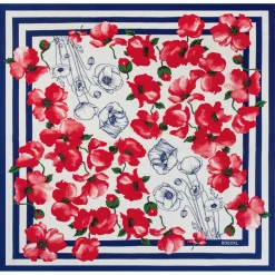 ROECKL Poppy Rush 130x130 - navy/red (blau) New