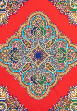 ROECKL Square Garden Paisley 90x90 - multi red (rot) Outlet