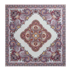 ROECKL Square Garden Paisley 90x90 - multi granat (rot)