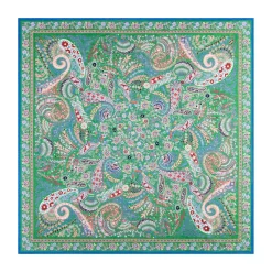 ROECKL Wool Feather 90x90  - multi green (grün) Best