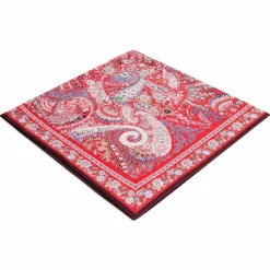 ROECKL Wool Feather 90x90  - multi scarlet (rot) New